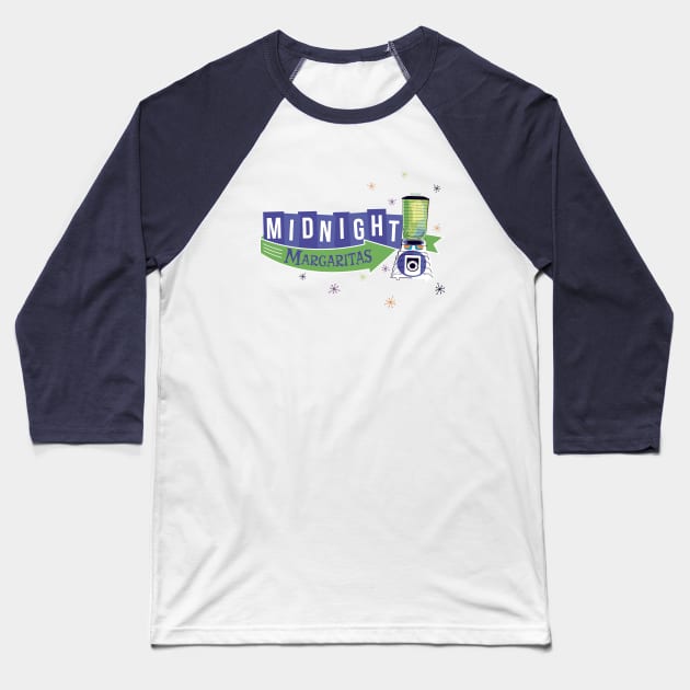 Midnight Margaritas Baseball T-Shirt by KtRazzz